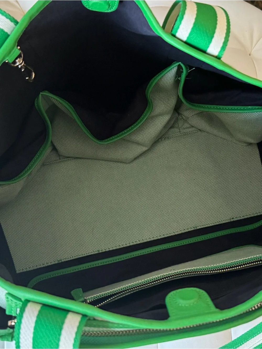kate spade tennis Green Canvas Tote - Picture 3 of 12